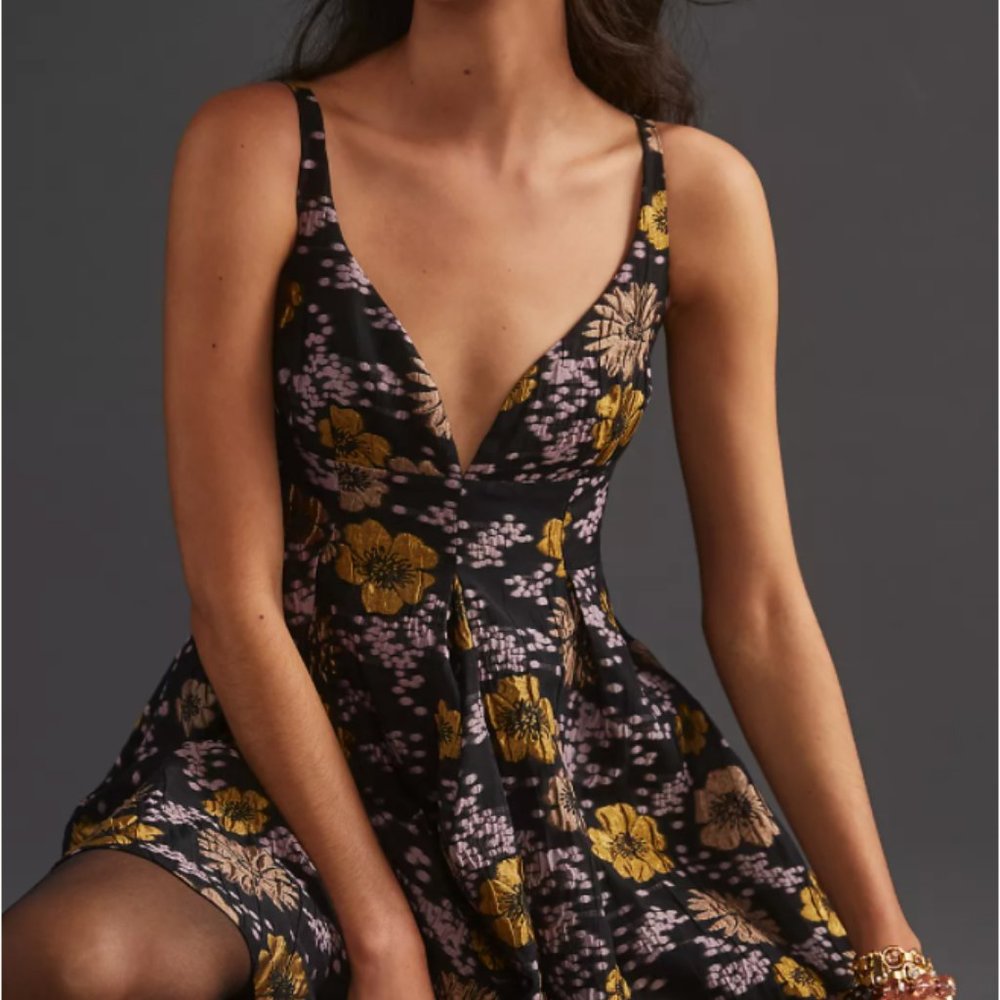Jacquard A-Line Mini Dress 4P